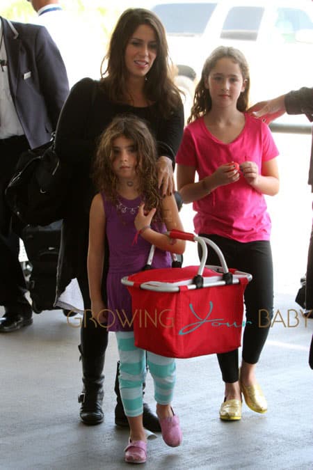 Soleil Moon Frye and daughters spotted at LAX