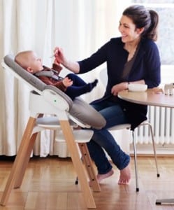 Stokke Steps - infant bouncer to highchair