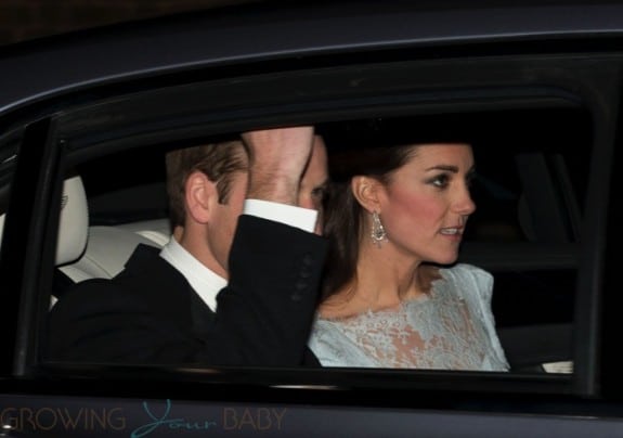 TRH The Duke and Duchess of Cambridge are seen leaving Kensington Palace for the Diplomatic reception at Buckingham Palace