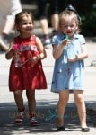 The Broderick Twins Play With Spray Bottles Filled With Water