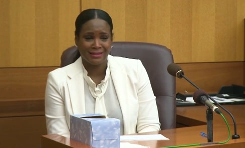 Tameka Foster in Court