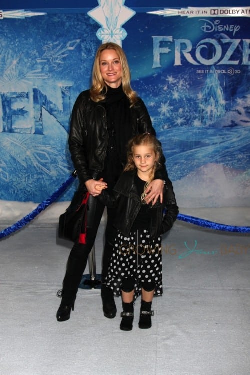 Teri Polo with daughter Bailey at Disney's Frozen Premiere