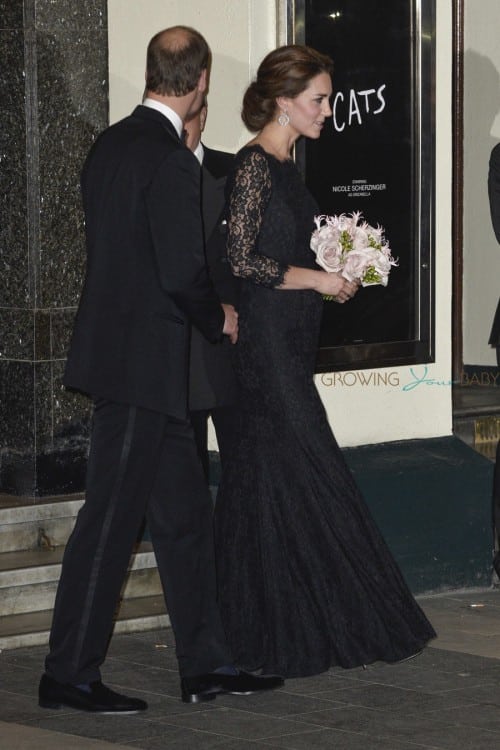 The Duke & Duchess of Cambridge leaving the Royal Variety Performance