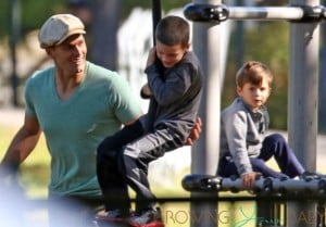 Tom Brady Takes His Sons To The Playground