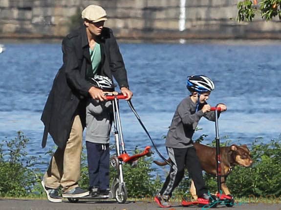 Tom Brady Takes His Boys to the Park