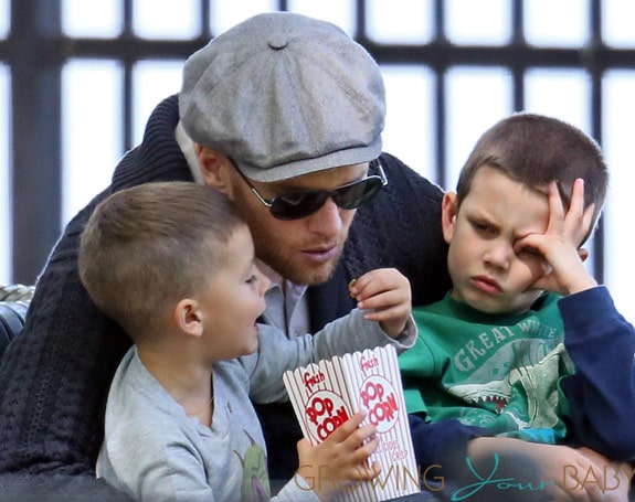 Tom Brady Plays with His Sons