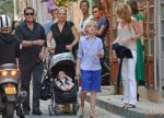Uma Thurman and Family Spend the Day in Saint-Tropez