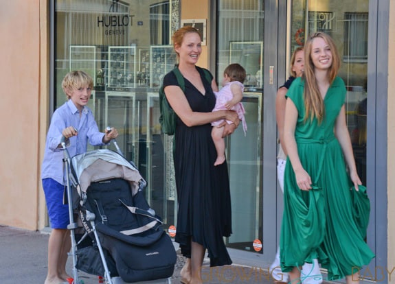 Uma Thurman and Family Spend the Day in Saint-Tropez