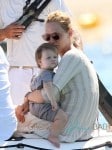 Uma Thurman Enjoys Family Trip to Saint Tropez