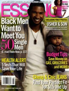 Usher Shows Off Son In Essence Magazine
