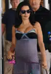 Alec Baldwin and Hilaria Baldwin  out and About in Soho Alec by Flowers for is Wife Hilaria Baldwin in NYC