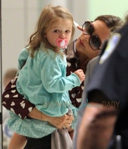 Victoria Beckham and Harper touch down in NYC