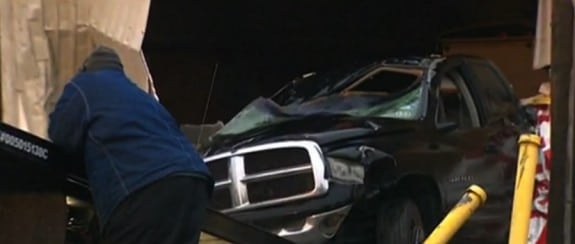 Video stills of the crash scene Monica Ramirez