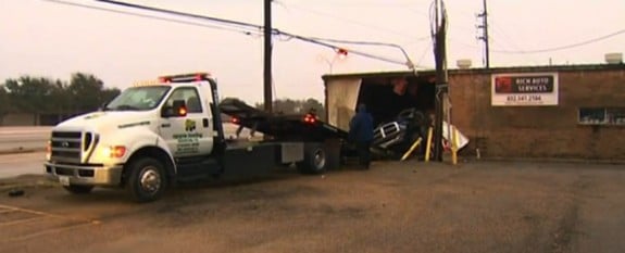 Video stills of the crash scene Monica Ramirez texas