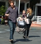 Will Kopelman, Pregnant Drew Barrymore and Olive Kopelman out for lunch LA