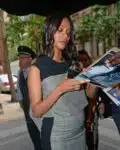 Zoe Saldana shows off her growing Baby belly in NYC