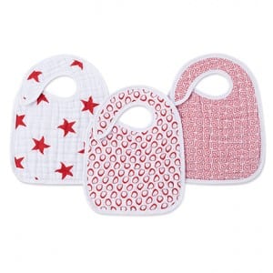 aden +anais (RED) Special Edition classic snap bibs