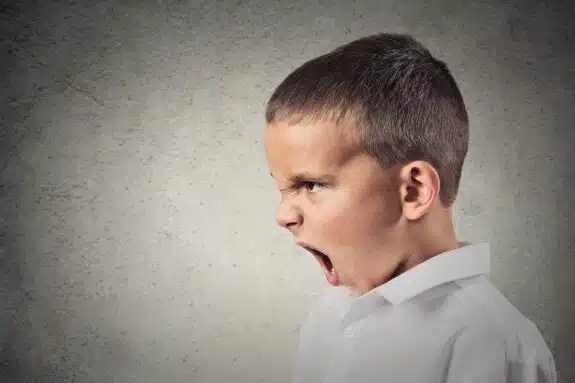 angry little boy