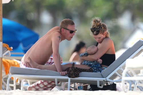 billie piper miami with son Winston