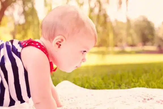 crawling baby
