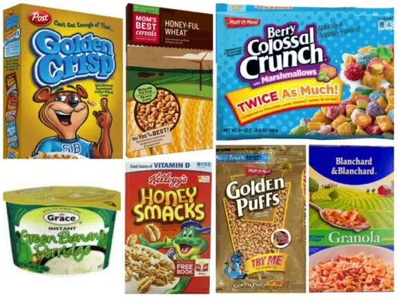 ewg sugary cereal list