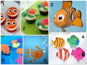 finding nemo themed crafts and snacks