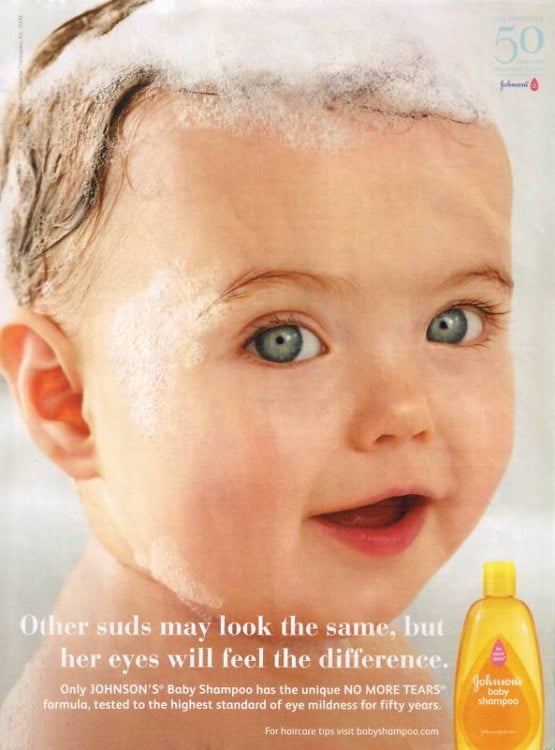 johnson & Johnson baby shampoo ad