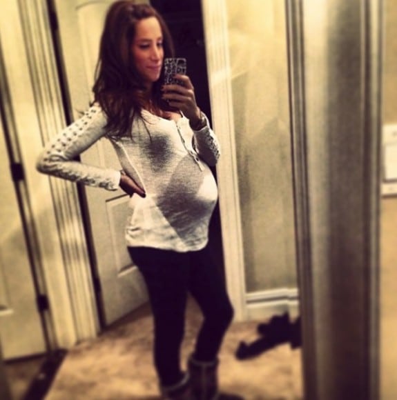pregnant Danielle Jonas shows off her growing belly