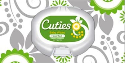 recalled cuties baby wipes