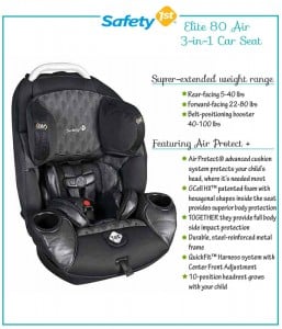 safety 1st Elite 80 Air + 3-in-1 Car Seat