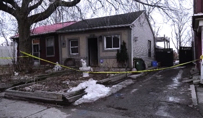 toddler found alone in burning home