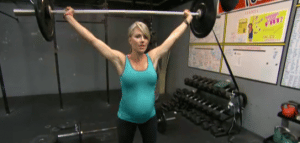 weightlifting pregnant mom Lea-Ann Ellison